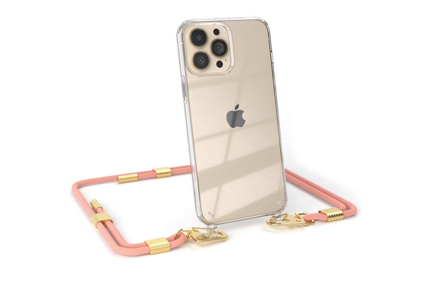 EAZY CASE Handykette Silikonhülle mit Kette für Apple iPhone 13 Pro Max 6,7 Zoll, Handytasche durchsichtige Silikon Hülle mit Umhängeband Altrosa Coral EAZY CASE Handykette Silikonhülle mit Kette für Apple iPhone 13 Pro Max 6,7 Zoll, Handytasche durchsichtige Silikon Hülle mit Umhängeband Altrosa Coral von EAZY CASE