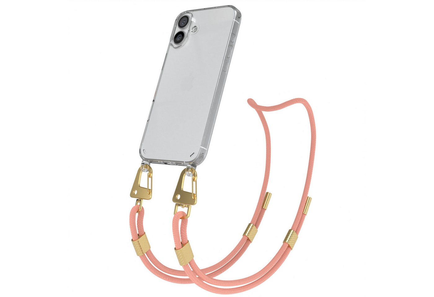 EAZY CASE Handykette Silikonhülle mit Kette für Apple iPhone 16 Plus 6,7 Zoll, Handytasche durchsichtige Silikon Hülle mit Umhängeband Altrosa Coral EAZY CASE Handykette Silikonhülle mit Kette für Apple iPhone 16 Plus 6,7 Zoll, Handytasche durchsichtige Silikon Hülle mit Umhängeband Altrosa Coral von EAZY CASE