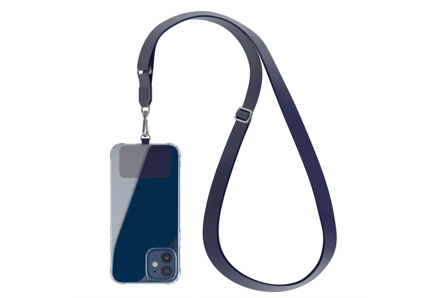 EAZY CASE Handykette Universal Handykette mit Breitband, Universal Handykette Chain Kordel wechselbar mit Karabiner Navy Blau EAZY CASE Handykette Universal Handykette mit Breitband, Universal Handykette Chain Kordel wechselbar mit Karabiner Navy Blau von EAZY CASE