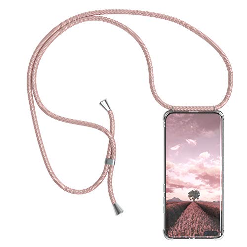EAZY CASE Handykette kompatibel mit Huawei P40 Pro Plus Handyhülle mit Umhängeband, Handykordel mit Schutzhülle, Silikonhülle, Hülle mit Band, Stylische Kette für Smartphone, Rosé-Gold EAZY CASE Handykette kompatibel mit Huawei P40 Pro Plus Handyhülle mit Umhängeband, Handykordel mit Schutzhülle, Silikonhülle, Hülle mit Band, Stylische Kette für Smartphone, Rosé-Gold von EAZY CASE