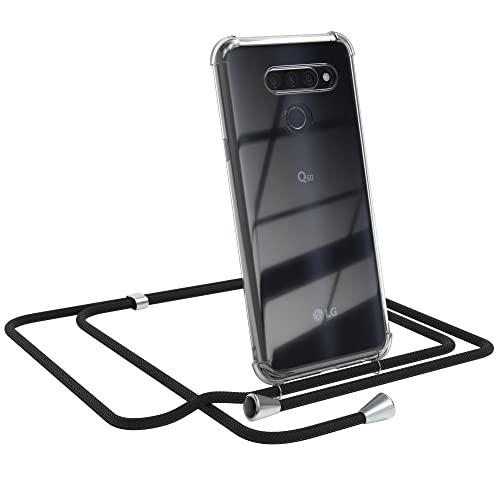 EAZY CASE Handykette kompatibel mit LG Q60 / LG K50 Handyhülle mit Umhängeband, Handykordel mit Schutzhülle, Silikonhülle, Hülle mit Band, Stylische Kette mit Hülle für Smartphone, Schwarz EAZY CASE Handykette kompatibel mit LG Q60 / LG K50 Handyhülle mit Umhängeband, Handykordel mit Schutzhülle, Silikonhülle, Hülle mit Band, Stylische Kette mit Hülle für Smartphone, Schwarz von EAZY CASE