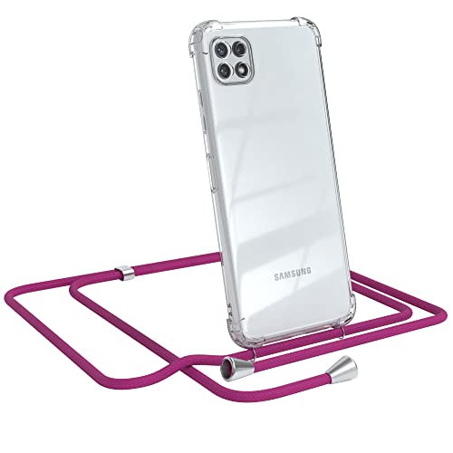 EAZY CASE Handykette kompatibel mit Samsung Galaxy A22 5G Handyhülle mit Umhängeband, Handykordel mit Schutzhülle, Silikonhülle, Hülle mit Band, Stylische Kette mit Hülle für Smartphone, Pink EAZY CASE Handykette kompatibel mit Samsung Galaxy A22 5G Handyhülle mit Umhängeband, Handykordel mit Schutzhülle, Silikonhülle, Hülle mit Band, Stylische Kette mit Hülle für Smartphone, Pink von EAZY CASE