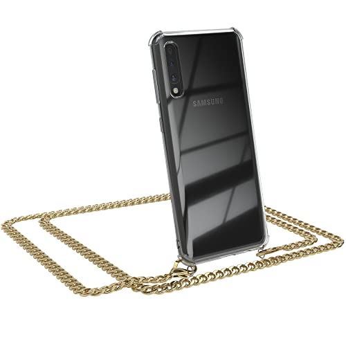 EAZY CASE Handykette kompatibel mit Samsung Galaxy A50 / A30s / A50s Handyhülle mit Metal Umhängeband und Ersatz Kordel schwarz, Handykordel mit Schutzhülle, Stylische Kette, Metal - Gold EAZY CASE Handykette kompatibel mit Samsung Galaxy A50 / A30s / A50s Handyhülle mit Metal Umhängeband und Ersatz Kordel schwarz, Handykordel mit Schutzhülle, Stylische Kette, Metal - Gold von EAZY CASE