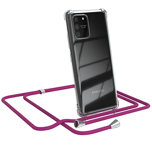 EAZY CASE Handykette kompatibel mit Samsung Galaxy S10 Lite Handyhülle mit Umhängeband, Handykordel mit Schutzhülle, Silikonhülle, Hülle mit Band, Stylische Kette mit Hülle für Smartphone, Pink EAZY CASE Handykette kompatibel mit Samsung Galaxy S10 Lite Handyhülle mit Umhängeband, Handykordel mit Schutzhülle, Silikonhülle, Hülle mit Band, Stylische Kette mit Hülle für Smartphone, Pink von EAZY CASE
