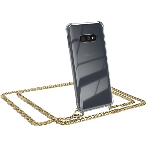 EAZY CASE Handykette kompatibel mit Samsung Galaxy S10e Handyhülle mit Metal Umhängeband und Ersatz Kordel schwarz, Handykordel mit Schutzhülle, Stylische Kette, Metal - Gold EAZY CASE Handykette kompatibel mit Samsung Galaxy S10e Handyhülle mit Metal Umhängeband und Ersatz Kordel schwarz, Handykordel mit Schutzhülle, Stylische Kette, Metal - Gold von EAZY CASE