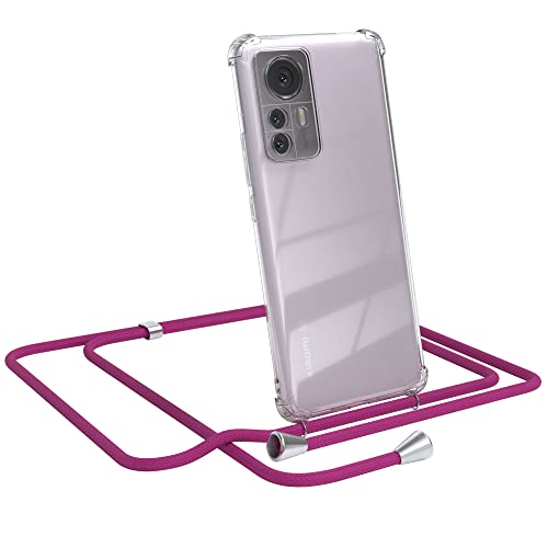 EAZY CASE Handykette kompatibel mit Xiaomi 12 Pro Handyhülle mit Umhängeband, Handykordel mit Schutzhülle, Silikonhülle, Hülle mit Band, Stylische Kette mit Hülle für Smartphone, Pink EAZY CASE Handykette kompatibel mit Xiaomi 12 Pro Handyhülle mit Umhängeband, Handykordel mit Schutzhülle, Silikonhülle, Hülle mit Band, Stylische Kette mit Hülle für Smartphone, Pink von EAZY CASE