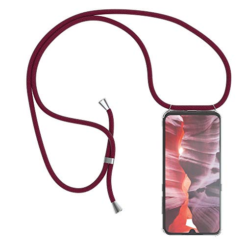 EAZY CASE Handykette kompatibel mit Xiaomi Mi 9 Handyhülle mit Umhängeband, Handykordel mit Schutzhülle, Silikonhülle, Hülle mit Band, Stylische Kette mit Hülle für Smartphone, Burgunder Rot EAZY CASE Handykette kompatibel mit Xiaomi Mi 9 Handyhülle mit Umhängeband, Handykordel mit Schutzhülle, Silikonhülle, Hülle mit Band, Stylische Kette mit Hülle für Smartphone, Burgunder Rot von EAZY CASE