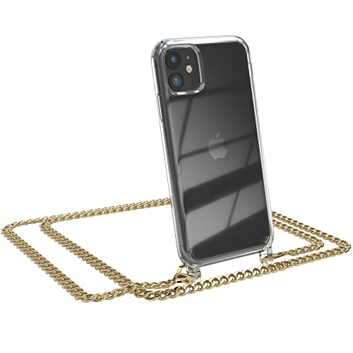 EAZY CASE Handykette kompatibel mit iPhone 11 Handyhülle mit Metal Umhängeband und Ersatz Kordel schwarz, Handykordel mit Schutzhülle, Stylische Kette, Metal - Gold EAZY CASE Handykette kompatibel mit iPhone 11 Handyhülle mit Metal Umhängeband und Ersatz Kordel schwarz, Handykordel mit Schutzhülle, Stylische Kette, Metal - Gold von EAZY CASE