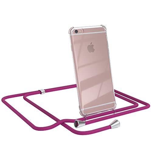 EAZY CASE Handykette kompatibel mit iPhone 6 / 6S Handyhülle mit Umhängeband, Handykordel mit Schutzhülle, Silikonhülle, Hülle mit Band, Stylische Kette mit Hülle für Smartphone, Pink EAZY CASE Handykette kompatibel mit iPhone 6 / 6S Handyhülle mit Umhängeband, Handykordel mit Schutzhülle, Silikonhülle, Hülle mit Band, Stylische Kette mit Hülle für Smartphone, Pink von EAZY CASE