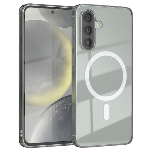 EAZY CASE Hülle für Samsung Galaxy A56 5G kompatibel mit Qi Charging Ultra Aufprallschutz Stoßfest und Kratzfest dünne Schutzhülle mit Kameraschutz Silikon Cover Clear Hybrid Handy Case Klar von EAZY CASE