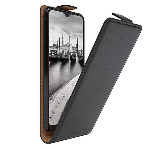 EAZY CASE Hülle kompatibel mit Samsung Galaxy A10 Flip Cover zum Aufklappen, Handyhülle aufklappbar, Schutzhülle, Flipcover, Flipcase, Flipstyle Case vertikal klappbar, aus Kunstleder, Schwarz von EAZY CASE