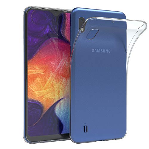 EAZY CASE Hülle kompatibel mit Samsung Galaxy A10 Schutzhülle Silikon, Ultra dünn, Slimcover, Handyhülle, Silikonhülle, Backcover, Durchsichtig, Klar, Transparent von EAZY CASE