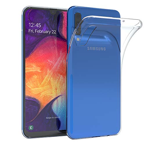 EAZY CASE Hülle kompatibel mit Samsung Galaxy A50 / A30s / A50s Schutzhülle Silikon, Ultra dünn, Slimcover, Handyhülle, Silikonhülle, Backcover, Durchsichtig, Klar Transparent von EAZY CASE