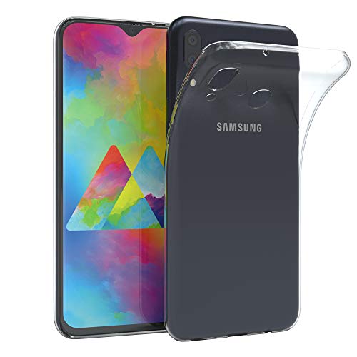 EAZY CASE Hülle kompatibel mit Samsung Galaxy M20 Schutzhülle Silikon, Ultra dünn, Slimcover, Handyhülle, Silikonhülle, Backcover, Durchsichtig, Klar Transparent von EAZY CASE