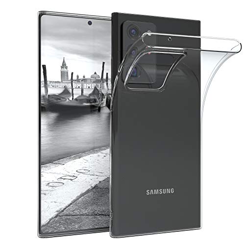EAZY CASE Hülle kompatibel mit Samsung Galaxy Note 20 Ultra/Note 20 Ultra 5G Schutzhülle Silikon, Ultra dünn, Slimcover, Handyhülle, Silikonhülle, Backcover, Durchsichtig, Klar Transparent von EAZY CASE
