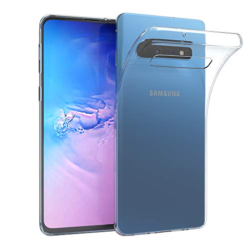 EAZY CASE Hülle kompatibel mit Samsung Galaxy S10 Schutzhülle Silikon, Ultra dünn, Slimcover, Handyhülle, Silikonhülle, Backcover, Durchsichtig, Klar Transparent von EAZY CASE