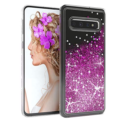 EAZY CASE Hülle kompatibel mit Samsung Galaxy S10 Schutzhülle mit Flüssig-Glitzer, Handyhülle, Schutzhülle, Back Cover mit Glitter Flüssigkeit, TPU/Silikon, Transparent/Durchsichtig, Lila EAZY CASE Hülle kompatibel mit Samsung Galaxy S10 Schutzhülle mit Flüssig-Glitzer, Handyhülle, Schutzhülle, Back Cover mit Glitter Flüssigkeit, TPU/Silikon, Transparent/Durchsichtig, Lila von EAZY CASE