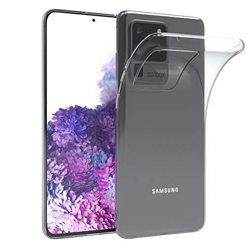 EAZY CASE Hülle kompatibel mit Samsung Galaxy S20 Ultra / S20 Ultra 5G Schutzhülle Silikon, Ultra dünn, Slimcover, Handyhülle, Silikonhülle, Backcover, Durchsichtig, Klar Transparent von EAZY CASE