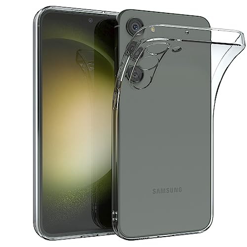 EAZY CASE Hülle kompatibel mit Samsung Galaxy S23 Plus Schutzhülle Silikon, Ultra dünn, Slimcover, Handyhülle, Silikonhülle, Backcover, Durchsichtig, Klar Transparent von EAZY CASE