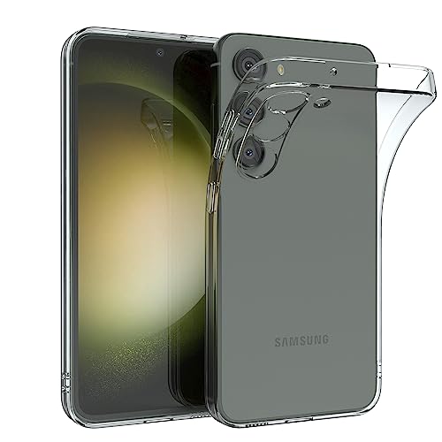 EAZY CASE Hülle kompatibel mit Samsung Galaxy S23 Schutzhülle Silikon, Ultra dünn, Slimcover, Handyhülle, Silikonhülle, Backcover, Durchsichtig, Klar Transparent von EAZY CASE