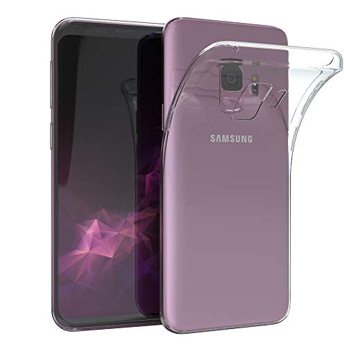 EAZY CASE Hülle kompatibel mit Samsung Galaxy S9 Schutzhülle Silikon, Ultra dünn, Slimcover, Handyhülle, Silikonhülle, Backcover, Durchsichtig, Klar Transparent von EAZY CASE