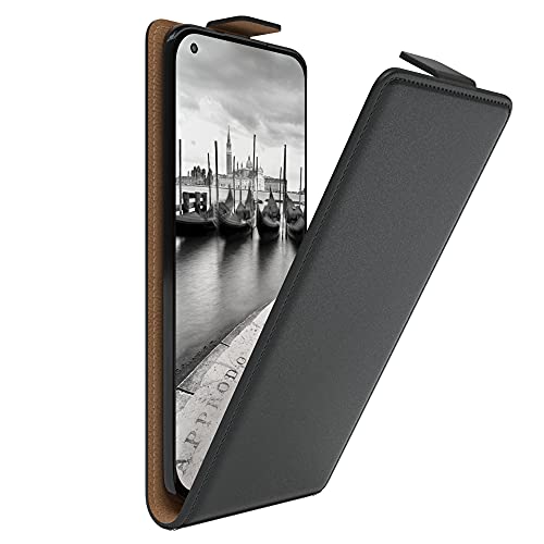 EAZY CASE Hülle kompatibel mit Xiaomi Mi 11 / Mi 11 5G Flip Cover zum Aufklappen, Handyhülle aufklappbar, Schutzhülle, Flipcover, Flipcase, Flipstyle Case vertikal klappbar, aus Kunstleder, Schwarz von EAZY CASE