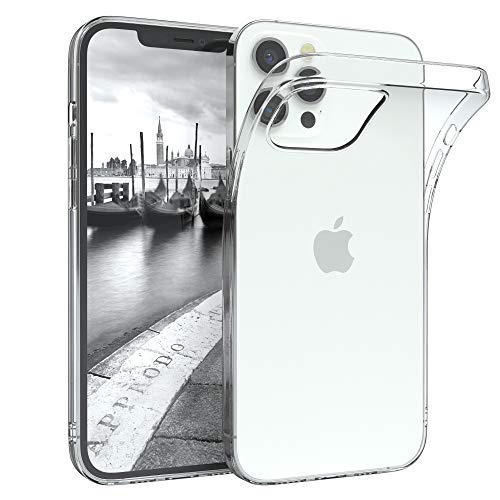 EAZY CASE Hülle kompatibel mit iPhone 12 Pro Max Schutzhülle Silikon, Ultra dünn, Slimcover, Handyhülle, Silikonhülle, Backcover, Durchsichtig, Klar Transparent von EAZY CASE