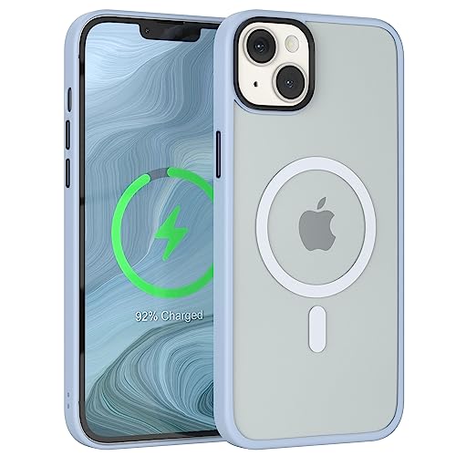 EAZY CASE - Hybrid Magnet Hülle kompatibel mit iPhone 14 Plus kompatibel mit MagSafe, Rundumschutz, Schutzhülle Kratzfeste Transparente Rückseite, magnetisch Hülle, Edle Haptik Matt Himmel Blau EAZY CASE - Hybrid Magnet Hülle kompatibel mit iPhone 14 Plus kompatibel mit MagSafe, Rundumschutz, Schutzhülle Kratzfeste Transparente Rückseite, magnetisch Hülle, Edle Haptik Matt Himmel Blau von EAZY CASE