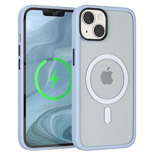EAZY CASE - Hybrid Magnet Hülle kompatibel mit iPhone 14 kompatibel mit MagSafe, Rundumschutz, Schutzhülle Kratzfeste Transparente Rückseite, magnetisch Hülle, Edle Haptik Matt Himmel Blau EAZY CASE - Hybrid Magnet Hülle kompatibel mit iPhone 14 kompatibel mit MagSafe, Rundumschutz, Schutzhülle Kratzfeste Transparente Rückseite, magnetisch Hülle, Edle Haptik Matt Himmel Blau von EAZY CASE