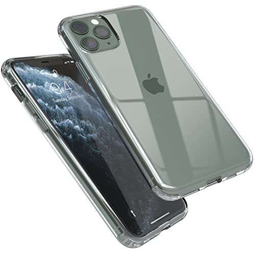 EAZY CASE Premium Crystal TPU Hülle kompatibel mit iPhone 11 Pro Schutzhülle Silikon mit Kameraschutz, Slimcover, Handyhülle, Silikonhülle, Backcover, Durchsichtig, Transparent von EAZY CASE
