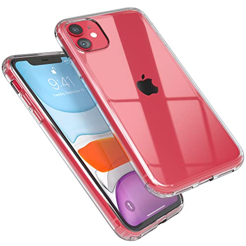 EAZY CASE Premium Crystal TPU Hülle kompatibel mit iPhone 11 Schutzhülle Silikon mit Kameraschutz, Slimcover, Handyhülle, Silikonhülle, Backcover, Durchsichtig, Transparent von EAZY CASE