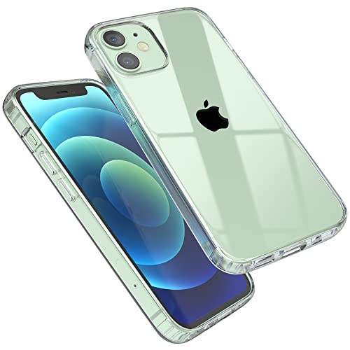 EAZY CASE Premium Crystal TPU Hülle kompatibel mit iPhone 12 Mini Schutzhülle Silikon mit Kameraschutz, Slimcover, Handyhülle, Silikonhülle, Backcover, Durchsichtig, Transparent von EAZY CASE