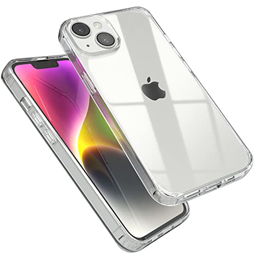 EAZY CASE Premium Crystal TPU Hülle kompatibel mit iPhone 14 Silikon mit Kameraschutz, Slimcover, Handyhülle, Silikonhülle, Backcover, Durchsichtig, Transparent von EAZY CASE