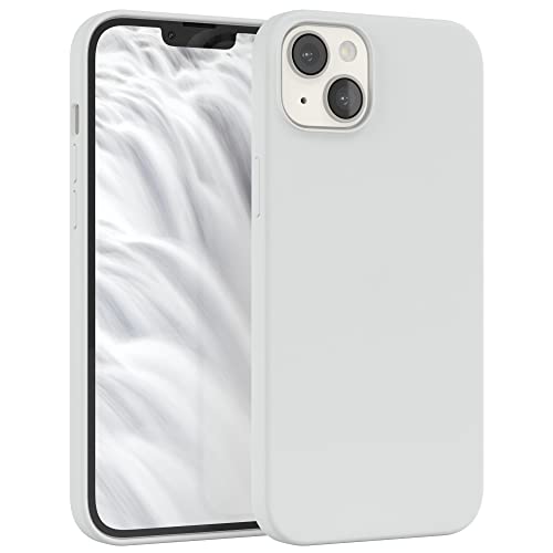 EAZY CASE Premium Silikon Handyhülle kompatibel mit iPhone 14 Plus, Slimcover mit Kameraschutz und Innenfutter, Silikonhülle, Schutzhülle, Bumper, Handy Case, Hülle, Softcase, Weiß von EAZY CASE
