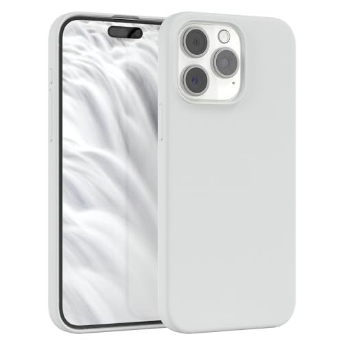 EAZY CASE Premium Silikon Handyhülle kompatibel mit iPhone 15 Pro Max Slimcover mit Kameraschutz und Innenfutter, Silikonhülle, Schutzhülle, Bumper, Handy Case, Hülle, Softcase, Weiß EAZY CASE Premium Silikon Handyhülle kompatibel mit iPhone 15 Pro Max Slimcover mit Kameraschutz und Innenfutter, Silikonhülle, Schutzhülle, Bumper, Handy Case, Hülle, Softcase, Weiß von EAZY CASE