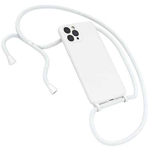 EAZY CASE Premium Silikon Handykette kompatibel mit iPhone 11 Pro Handyhülle mit Umhängeband, Handykordel mit Schutzhülle, Silikonhülle, Hülle mit Band, Kette für Smartphone, Weiß EAZY CASE Premium Silikon Handykette kompatibel mit iPhone 11 Pro Handyhülle mit Umhängeband, Handykordel mit Schutzhülle, Silikonhülle, Hülle mit Band, Kette für Smartphone, Weiß von EAZY CASE