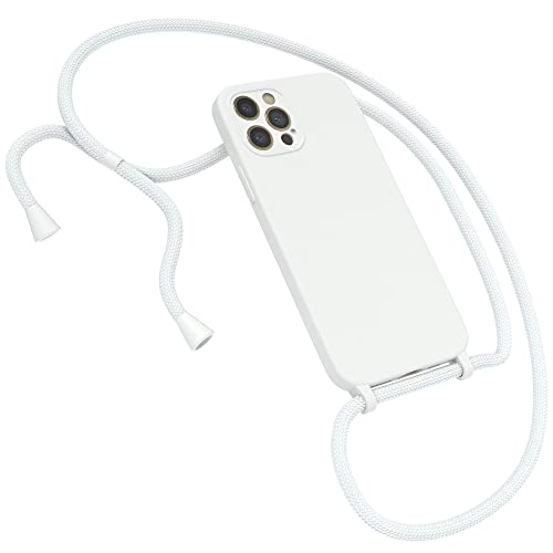 EAZY CASE Premium Silikon Handykette kompatibel mit iPhone 12 Pro Handyhülle mit Umhängeband, Handykordel mit Schutzhülle, Silikonhülle, Hülle mit Band, Kette für Smartphone, Weiß EAZY CASE Premium Silikon Handykette kompatibel mit iPhone 12 Pro Handyhülle mit Umhängeband, Handykordel mit Schutzhülle, Silikonhülle, Hülle mit Band, Kette für Smartphone, Weiß von EAZY CASE