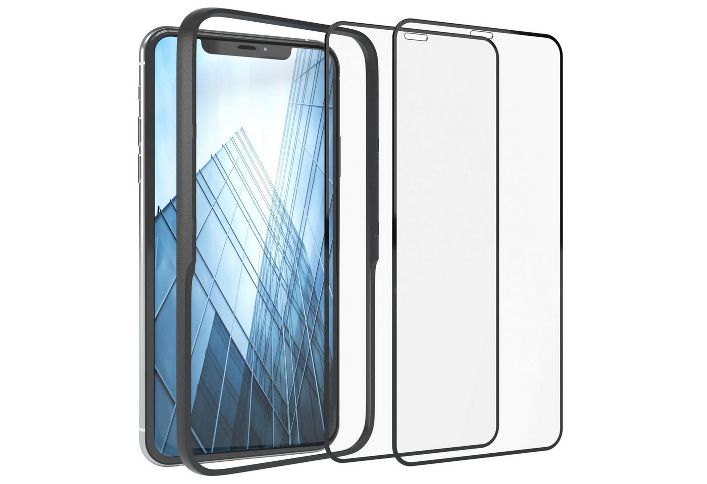 EAZY CASE Schutzfolie 2x Schutzglas für Apple iPhone XS Max, Bildschirmschutz Display Glasfolie 6,5 Zoll Panzerglas Glas 9H Folie EAZY CASE Schutzfolie 2x Schutzglas für Apple iPhone XS Max, Bildschirmschutz Display Glasfolie 6,5 Zoll Panzerglas Glas 9H Folie von Eazy Case