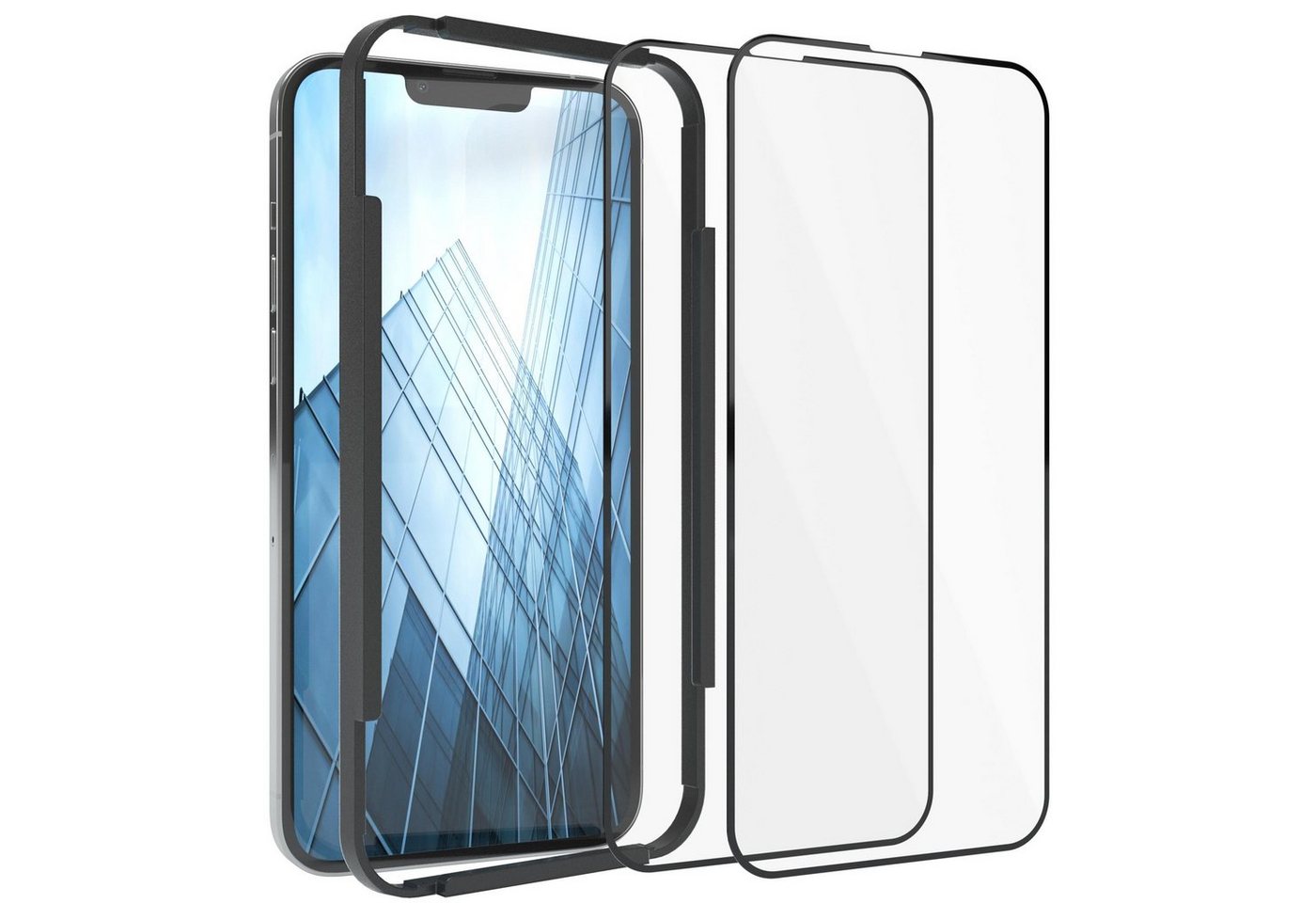 EAZY CASE Schutzfolie 2x Schutzglas für iPhone 13 Pro Max iPhone 14 Plus, Bildschirmschutz Display Glasfolie 6,7 Zoll Panzerglas Glas 9H Folie EAZY CASE Schutzfolie 2x Schutzglas für iPhone 13 Pro Max iPhone 14 Plus, Bildschirmschutz Display Glasfolie 6,7 Zoll Panzerglas Glas 9H Folie von EAZY CASE
