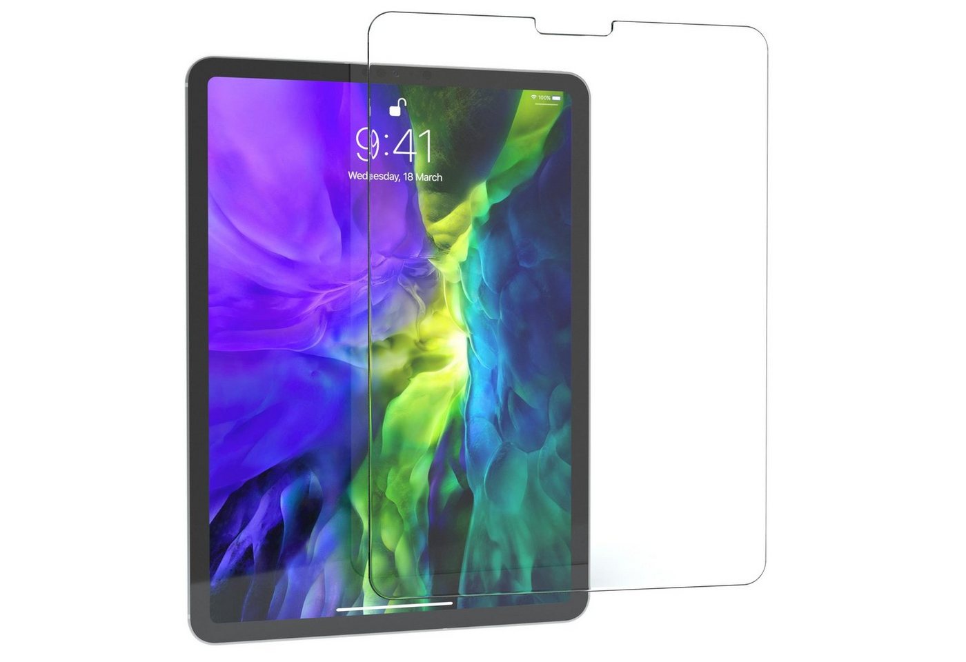 EAZY CASE Schutzfolie Schutzglas für Apple iPad Pro 11 2. Gen. (2020), 11 Zoll Panzerglas Displayfolie Tabletschutz Glasfolie Kratzschutz" von EAZY CASE