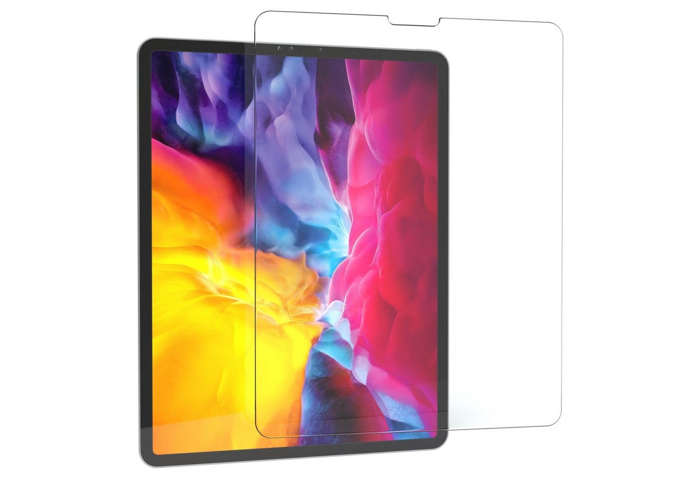 EAZY CASE Schutzfolie Schutzglas für Apple iPad Pro 12,9" 4. Gen. (2020), 12,9 Zoll Panzerglas Displayfolie Tabletschutz Glasfolie Kratzschutz von EAZY CASE