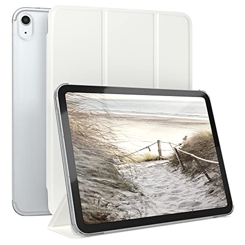 EAZY CASE - Schutzhülle für iPad 11. Generation A16 (2025) Hülle 11 Zoll Smart Cover Tablet Case Smartcase zum Aufstellen Klapphülle mit Standfunktion Sleep Wake Up Funktion Kunstleder Etui Weiß von EAZY CASE