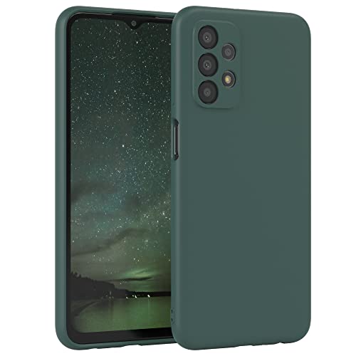 EAZY CASE - Silikonhülle für Samsung Galaxy A23 5G Hülle Silikon Case Grün weich stoßfeste Handyhülle Galaxy A23 Schutzhülle mit Kameraschutz Dünn Premium Schutz Cover TPU Phone Bumper in Piniengrün von EAZY CASE