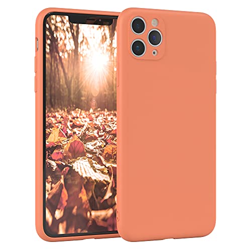 EAZY CASE - Silikonhülle für iPhone 11 Pro Max Hülle Silikon Case Orange weich stoßfeste Handyhülle iPhone 11 Pro Max Schutzhülle mit Kameraschutz Dünn Premium Schutz Cover TPU Phone Bumper in Orange von EAZY CASE