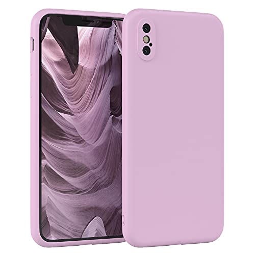 EAZY CASE - Silikonhülle für iPhone XS Max Hülle Silikon Case Violett weich stoßfeste Handyhülle iPhone XS Max Schutzhülle mit Kameraschutz Dünn Premium Schutz Cover TPU Phone Bumper in Flieder von EAZY CASE