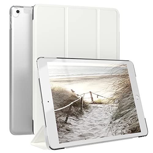 EAZY CASE - Smartcase Tablet Hülle kompatibel mit iPad 10,2 (2019/2020/2021) - Etui mit Deckel zum Aufklappen, Hardcover, Schutztasche, Auto Schlaf/Wach - Funktion, Hülle in Weiß von EAZY CASE