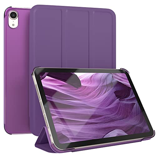 EAZY CASE - Smartcase Tablet Hülle kompatibel mit iPad Mini 6 (2021) - Multiwinkel Standfunktionen, Smartcover, ultradünne Tablet Sleeve Tasche in Lila von EAZY CASE
