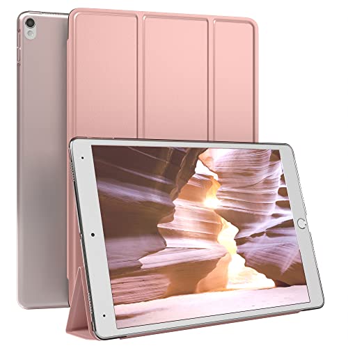 EAZY CASE Smartcase Tablet Hülle kompatibel mit iPad Pro 10,5 Zoll mit Standfunktion, Schutzhülle mit Sleep und Wake Funktion, Tablet Case, Tablet Klapphülle aus Kunstleder, Rosé-Gold von EAZY CASE