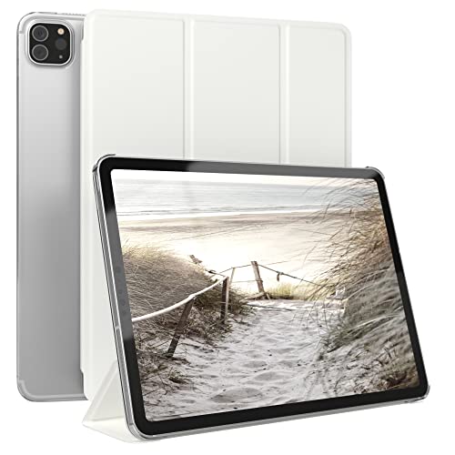 EAZY CASE - Smartcase Tablet Hülle kompatibel mit iPad Pro 11 (2018/2020/2021/2022) - Etui mit Deckel zum Aufklappen, Hardcover, Schutztasche, Auto Schlaf/Wach - Funktion, Hülle in Weiß von EAZY CASE