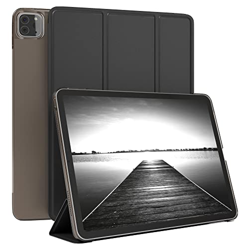 EAZY CASE Smartcase Tablet Hülle kompatibel mit iPad Pro 11 (2021) mit Standfunktion, Schutzhülle mit Sleep und Wake Funktion, Tablet Case, Tablet Klapphülle aus Kunstleder, Schwarz von EAZY CASE
